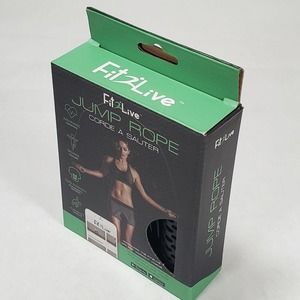 Jump Rope Fit2Live Adjustable 9 Foot Gym Workout Brand New In Box -Workout App